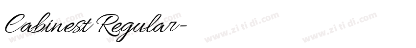 Cabinest Regular字体转换 Cabinest Regular字体转换